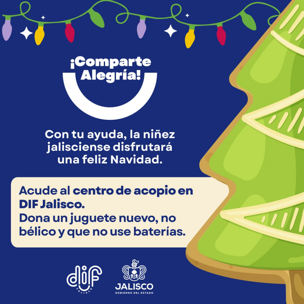 Inicia el acopio de juguetes de Navidad para la niñez jalisciense